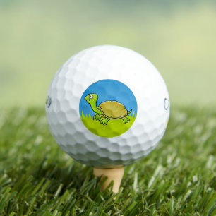 Cartoon Turtle Golf Balls