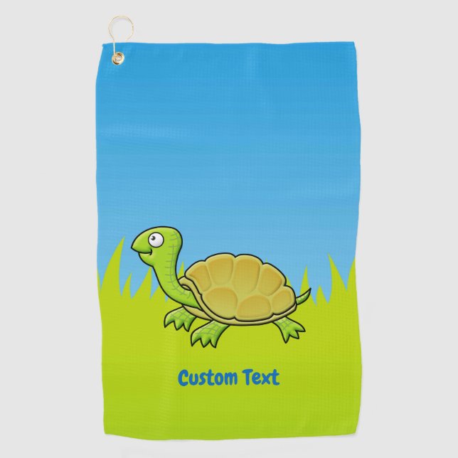 Cartoon Turtle Golf Towel (Front)