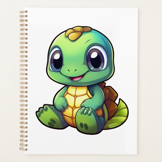 Cartoon turtle illustration planner (Front)