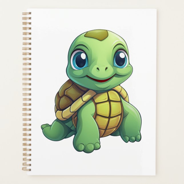 Cartoon turtle illustration planner (Front)