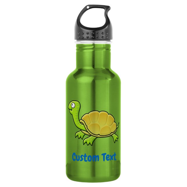 Cartoon Turtle Stainless Steel Water Bottle (Front)