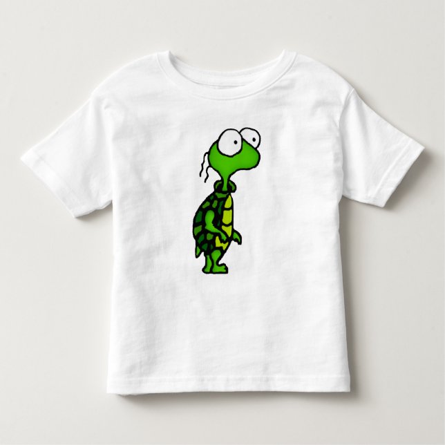 Cartoon Turtle Toddler T-Shirt (Front)