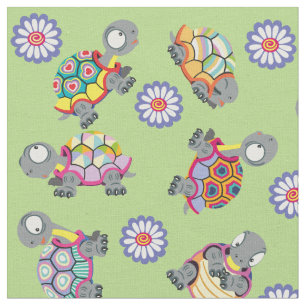cartoon turtles fabric