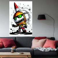 Cartoon unique alien creature | AI Art