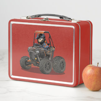 Cartoon UTV off-road vehicle Metal Lunch Box