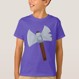 Cartoon Viking Axe T-Shirt