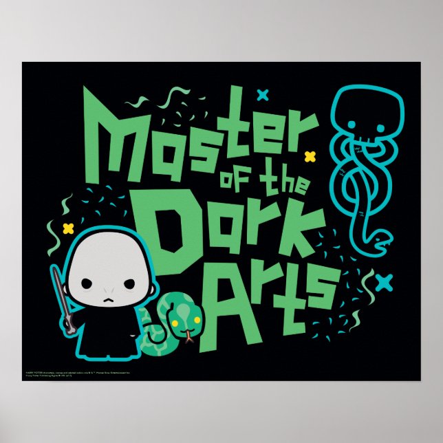 Cartoon Voldemort - Master of the Dark Arts Poster (Front)