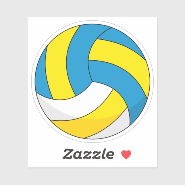 Cartoon Volleyball Ball (Sheet)