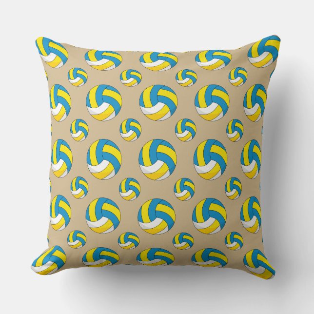 Cartoon Volleyball Ball Cushion (Front)