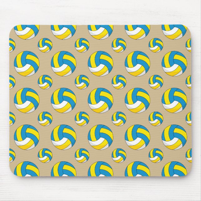 Cartoon Volleyball Ball Mouse Pad (Front)