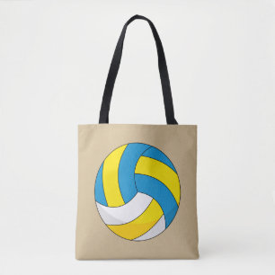 Cartoon Volleyball Ball Tote Bag