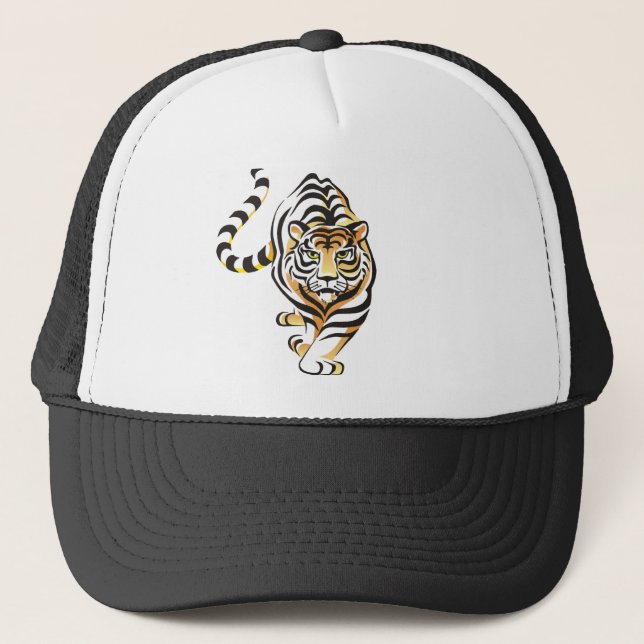 Cartoon Walking Tiger Hat (Front)