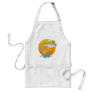 Cartoon Walleye Standard Apron