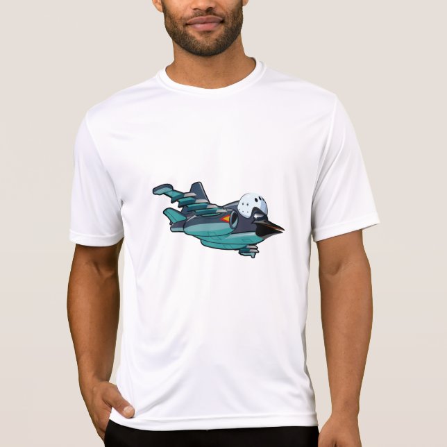 Cartoon warbird plane T-Shirt (Front)