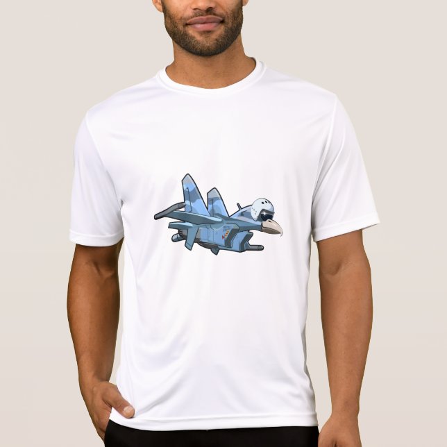 Cartoon warbird plane T-Shirt (Front)