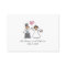 Cartoon Wedding Couple Bride & Groom Pink Heart