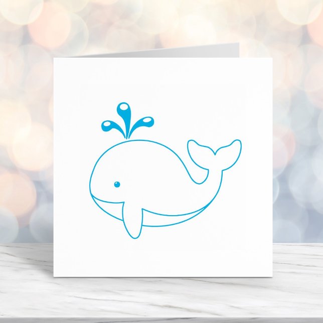 Cartoon Whale Self-inking Stamp (Creator Uploaded)