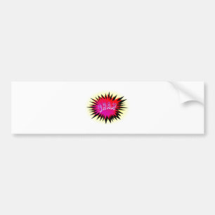 Cartoon Wham Bumper Sticker