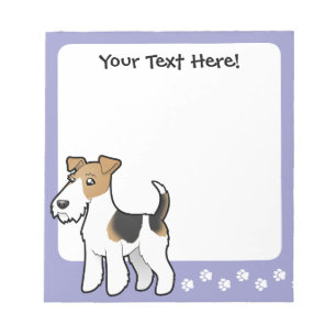 Cartoon Wire Fox Terrier Notepad