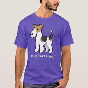 Cartoon Wire Fox Terrier T-Shirt