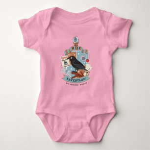 Cartoon Wise Ravenclaw Crest Baby Bodysuit