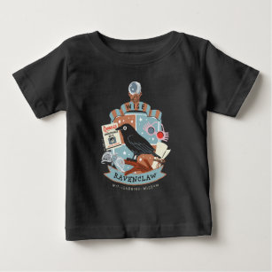 Cartoon Wise Ravenclaw Crest Baby T-Shirt