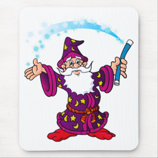 Cartoon Wizard Mouse Pad