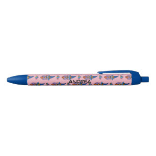 Cartoon Wizard Owl - Trick or Treat Add Name Black Ink Pen