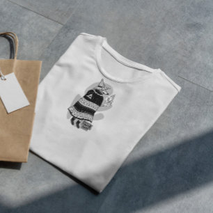 Cartoon Wizard Wolf Fantasy T-Shirt