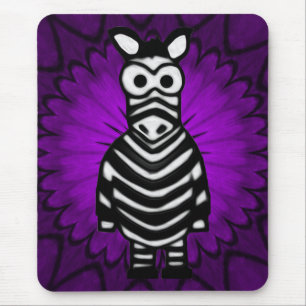 Cartoon Zebra Mouse Pad
