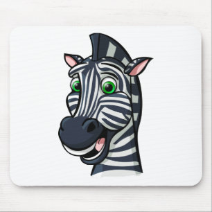 Cartoon Zebra Mouse Pad