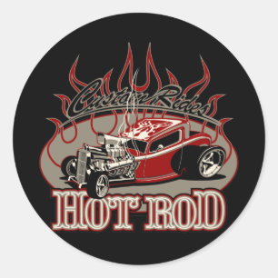 cartooncar25 classic round sticker