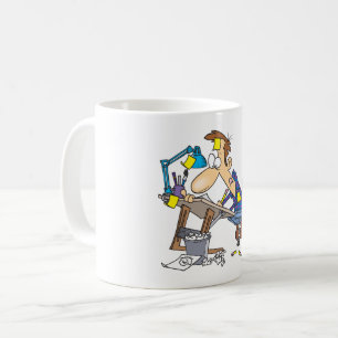 Cartoonist At Work Coffee Mug