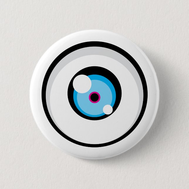 Cartoony Eye 03 Button (Front)