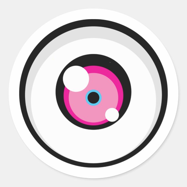 Cartoony Eye 03 Sticker (Front)