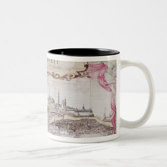Cartouche of Quebec Two-Tone Coffee Mug (Right)