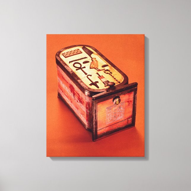 Cartouche-shaped box canvas print (Front)