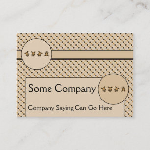 Cartwheel Bears Dots Business Card