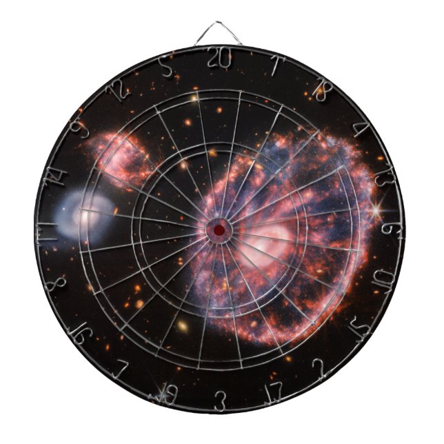 Cartwheel Galaxy, James Webb Space Telescope Dartboard (Front)