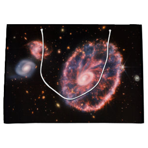 Cartwheel Galaxy, James Webb Space Telescope Large Gift Bag
