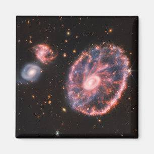 Cartwheel Galaxy JWST James Webb Space Telescope Magnet