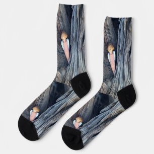 Carved angel in tree Thunder Cove Socks