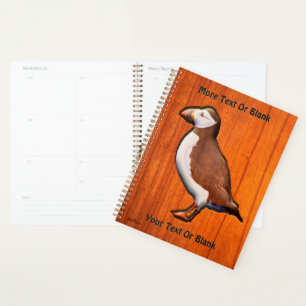 Carved Atlantic Puffin Planner
