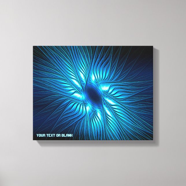Carved Blue Star Canvas Print (Front)