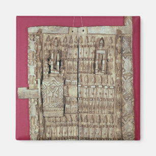 Carved door for a granary magnet