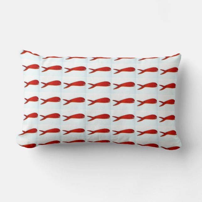 carved fish pattern towel lumbar cushion (Front)