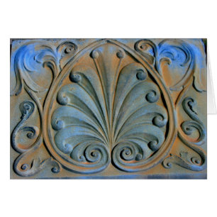 carved gravestone card