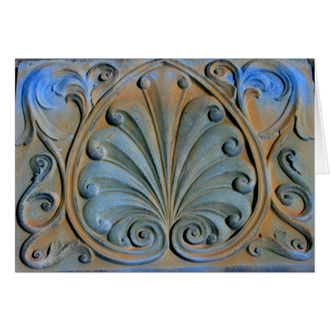 carved gravestone card (Front Horizontal)