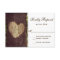 Carved Heart Rustic Tree Wedding RSVP Cards