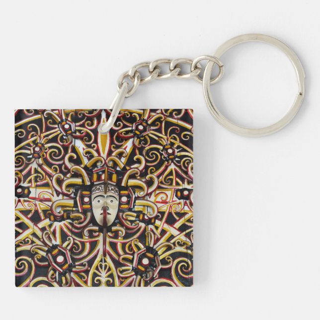 Carved House Key Ring (Back)